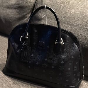 MCM Visetos Heritage Bowler Bag